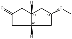 2(1H)-Pentalenone,hexahydro-5-methoxy-,(3a-alpha-,5-bta-,6a-alpha-)-(9CI) Struktur