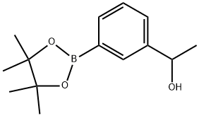 Benzenemethanol, α-methyl-3-(4,4,5,5-tetramethyl-1,3,2-dioxaborolan-2-yl)- Struktur