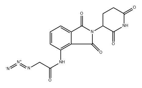 Acetamide, 2-azido-N-[2-(2,6-dioxo-3-piperidinyl)-2,3-dihydro-1,3-dioxo-1H-isoindol-4-yl]- Struktur