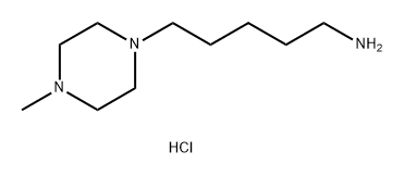 1-Piperazinepentanamine, 4-methyl-, hydrochloride (1:3) Struktur