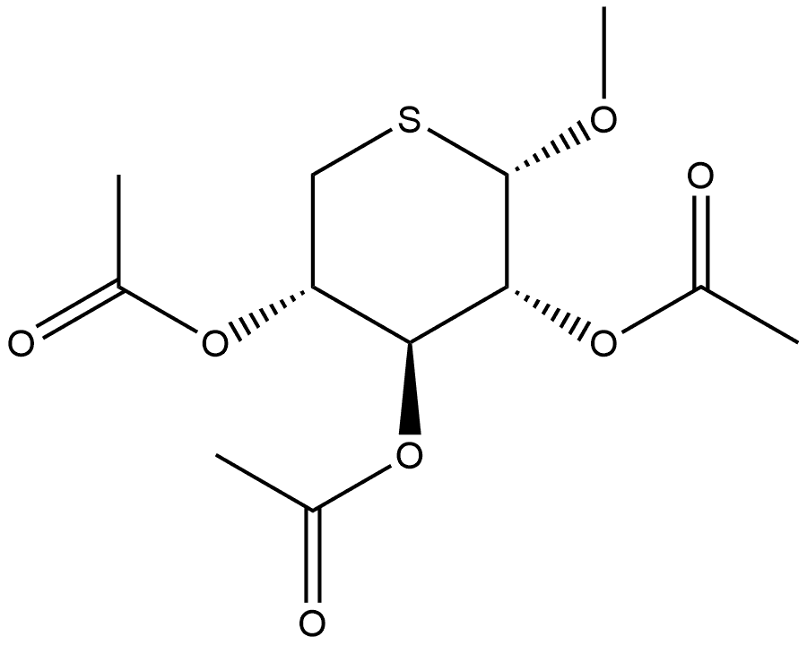 D-Xylitol, methyl 5-thio-, triacetate (9CI)