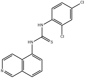 1-(2,4-Dichlorophenyl)-3-(isoquinolin-5-yl)thiourea Struktur