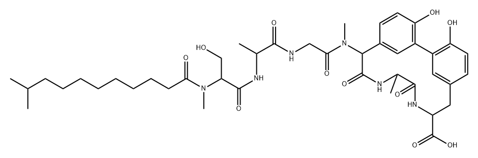 Arylomycin A2 Struktur