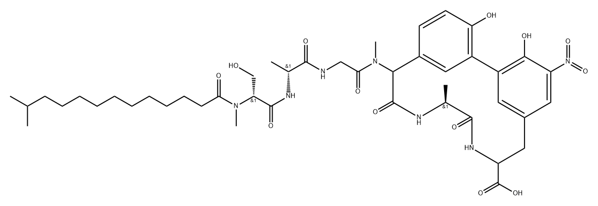 Arylomycin B6 Struktur