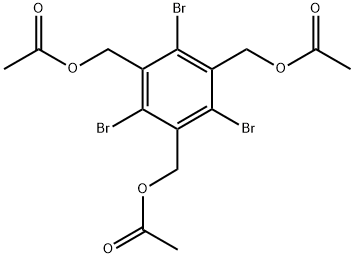 (2,4,6-TRIBROMOBENZENE-1,3,5-TRIYL)TRIS(METHYLENE) TRIACETATE 結(jié)構(gòu)式