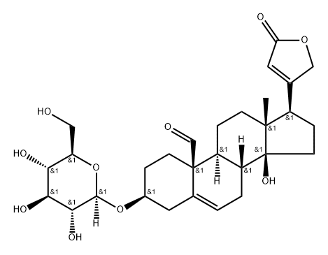 3β-(β-D-Glucopyranosyloxy)-14-hydroxy-19-oxocarda-5,20(22)-dienolide|