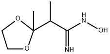 1,3-Dioxolane-2-ethanimidamide, N-hydroxy-α,2-dimethyl- Struktur