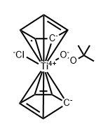 Titanium, chlorobis(η5-2,4-cyclopentadien-1-yl)(1,1-dimethylethyl hydroperoxidato-κO2)- (9CI)