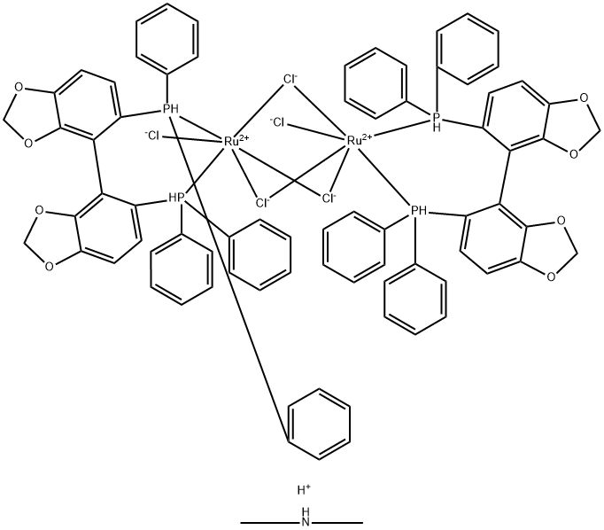 Dimethylammoniumdichlorotri(mu-chloro)bis[(S)-(-)-5,5'-bis(diphenylphosphino)-4,4'-bi-1,3-benzodioxole]diruthenate(II) price.