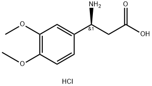 (S)-3-Amino-3-(3,4-dimethyl-phenyl)-propionic acid hydrochloride Struktur