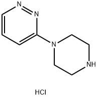 Pyridazine, 3-(1-piperazinyl)-, hydrochloride (1:3) Struktur