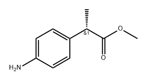 Benzeneacetic acid, 4-amino-α-methyl-, methyl ester, (αS)- Struktur