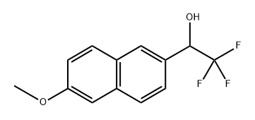 2-Naphthalenemethanol, 6-methoxy-α-(trifluoromethyl)- Struktur