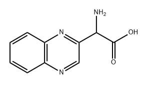 2-amino-2-(quinoxalin-2-yl)acetic acid Struktur