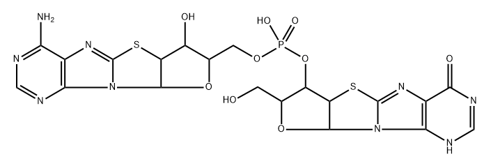 8,2'-S-cycloinosinyl-(3',5')-8,2'-S-cycloadenosine Struktur