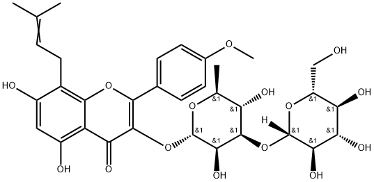 Iso-sagittatoside A Struktur