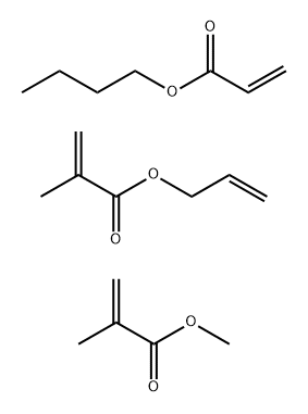 2-Propenoic acid, 2-methyl-, methyl ester, polymer with butyl 2-propenoate and 2-propenyl 2-methyl-2-propenoate Struktur