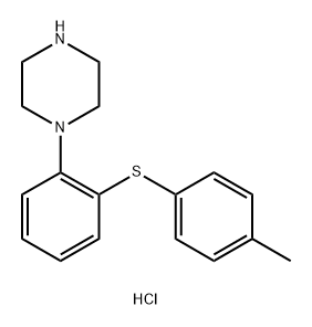 1-(p-tolylsulfanylphenyl)piperazine hydrochloride Structure