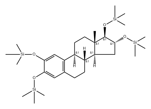 [[Estra-1,3,5(10)-triene-2,3,16α,17β-tetryl]tetra(oxy)]tetrakis(trimethylsilane) Struktur