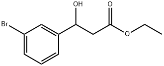 Benzenepropanoic acid, 3-bromo-β-hydroxy-, ethyl ester Struktur