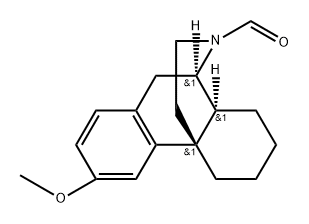 Morphinan-17-carboxaldehyde, 3-methoxy-, (14α)- Struktur