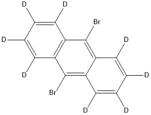 9,10-Dibromoanthracene-d8 Struktur