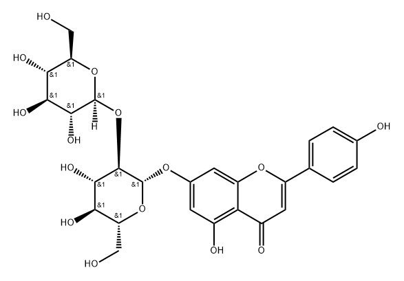 Apigenin-7-O-
sophroside
Apigenin-7-O-β-D-
sophoroside Struktur