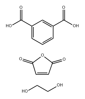 Ethylene glycol,polymer with isophthalic acid and maleic anhydride Struktur