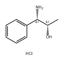 Benzeneethanol, β-amino-α-methyl-, hydrochloride (1:1), (αR,βR)-rel- Struktur