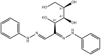 D-arabino-hexosulose bis(phenylhydrazone)  Struktur