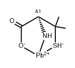 D-Valine, 3-mercapto-, lead complex Struktur