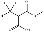 Propanedioic acid, methyl-d3-, monomethyl ester (9CI) Struktur