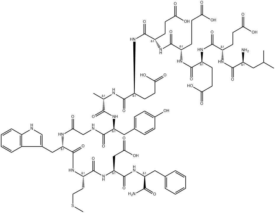 22-34-Gastrin I (pig), 22-l-leucine- Struktur