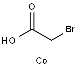 Bis(2-bromoacetic acid)cobalt(II) salt Struktur