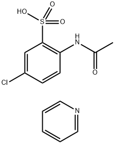 2-acetamido-5-chlorobenzenesulfonic acid - pyridine (1:1) Struktur