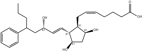 17-phenylprostaglandin F2alpha Struktur