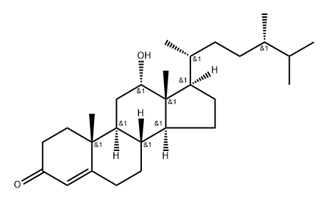 12α-Hydroxyergost-4-en-3-one Struktur