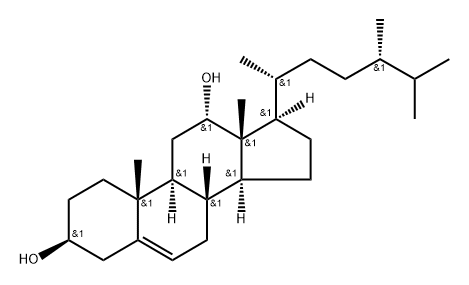 Ergost-5-ene-3β,12α-diol Struktur