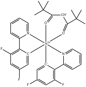 Bis[3,5-difluoro-2-(2-pyridinyl-κN)phenyl-κC](2,2,6,6-tetramethyl-3,5-heptanedionato-κO,κO')iridium(III), min. 98% price.