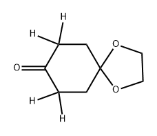 1,4-Cyclohexanedione Monoethylene Acetal-d4 Struktur