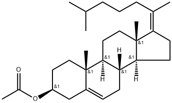 (17Z)-Cholesta-5,17(20)-dien-3β-ol acetate Struktur