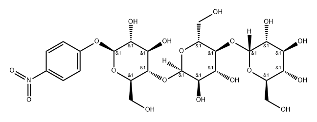 4-Nitrophenyl b-D-maltotrioside Struktur