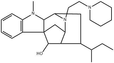 (17R)-4-(2-Piperidinoethyl)-4,21-secoajmalan-17-ol Struktur