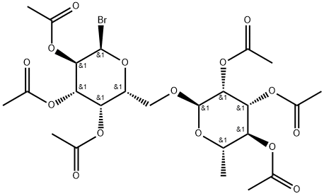 β-Hexaacetylrutinose Bromide Struktur