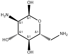 2,6-Diamino-2,6-dideoxy-α-D-glucopyranose Struktur