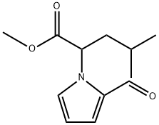 1H-Pyrrole-1-acetic acid, 2-formyl-α-(2-methylpropyl)-, methyl ester Struktur