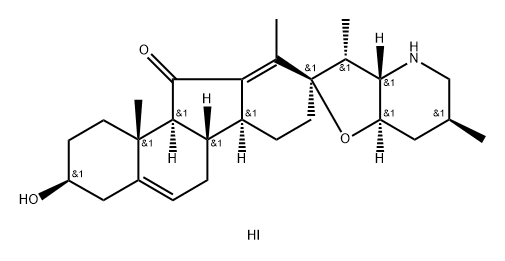 Jervine hydrochloride Struktur