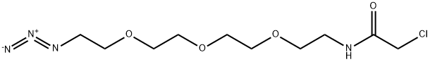 Azido-PEG3-chloroacetamide Struktur