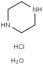 PIPERAZINE DIHYDROCHLORIDE HYDRATE  98 Struktur