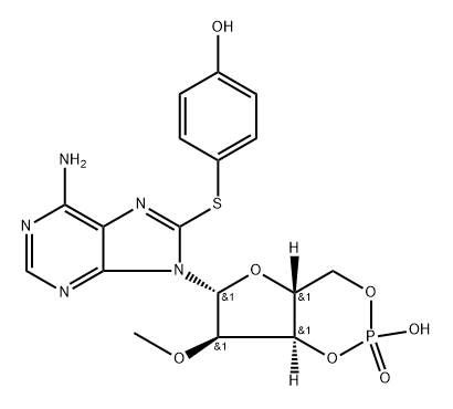 8-pHPT-2'-O-Me-cAMP Struktur